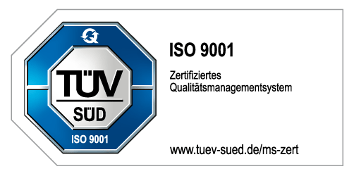 TÜV Siegel ISO 9001 Qualitätsmanagementsystem
